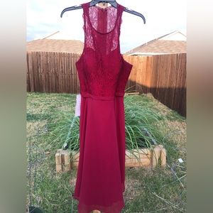 Bridesmaid dress - Azazie - color burgundy- size A8 (see tag for measurements)